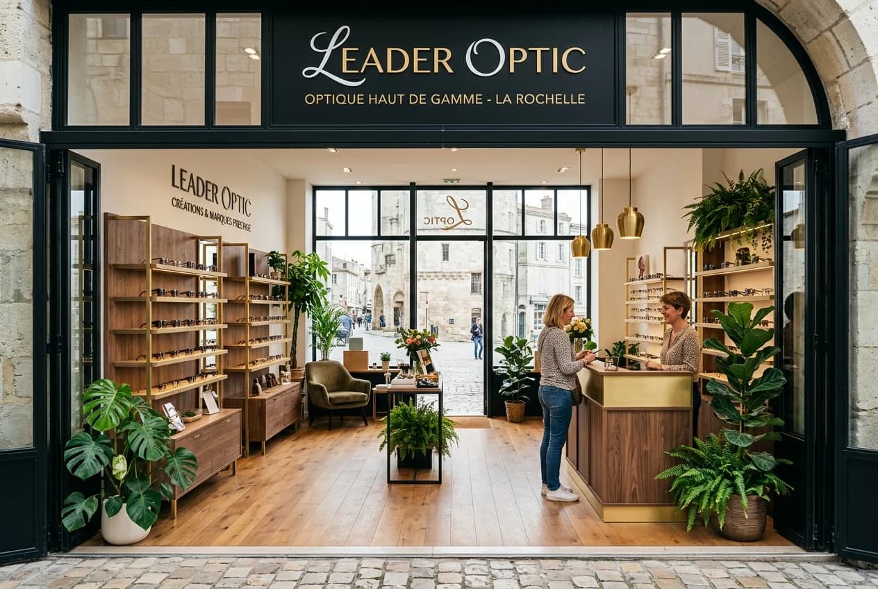 Intérieur de la boutique Leader Optic à La Rochelle