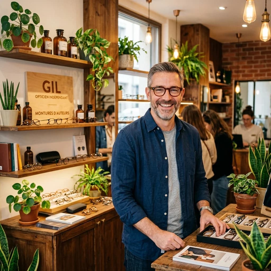 Gilles, opticien indépendant chez Leader Optic